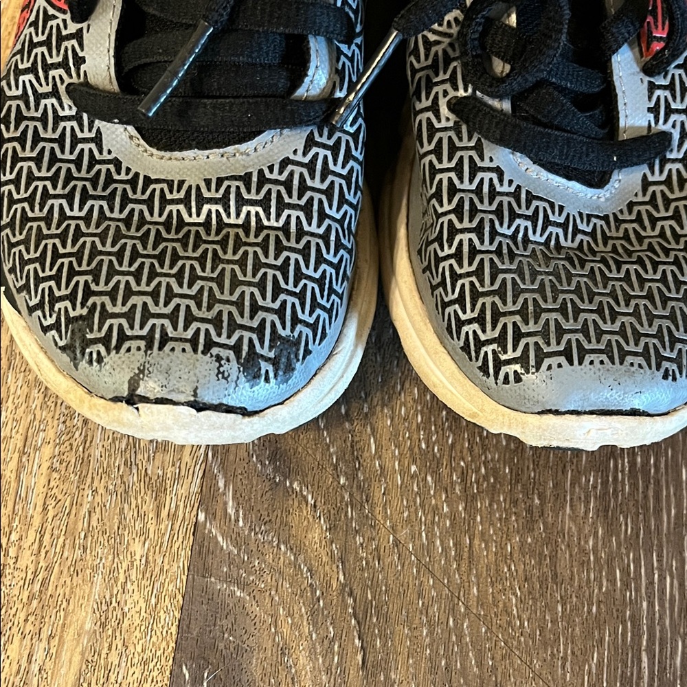 Under Armour Kids Sneakers - Black and Gray with Red Accents - Picture 5 of 5
